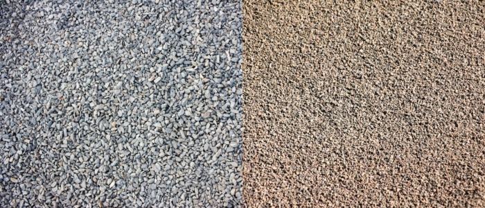 Comparison between gravel and chip seal surfaces.